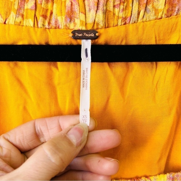 Free People Yellow Floral Dress XS - Picture 4 of 10